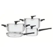 Tramontina Grano 4 Piece Triply Clad Cookware Set with Bakelite Handles