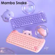 Wireless Keyboard and Mouse Set 84 Keys Compatible Mac Laptop Computer Cute