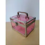 B) 透明粉 化妝箱 工具箱 收納箱 壓克力盒
