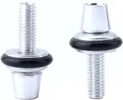 VANZACK 12 Pcs Brake Screw Loose Bead Screws Pendant Brake Adjustment Screw Wrench Cord Buckle Screws Scoreboard Flipper Brake Tube Screws Caliper Screws Brake Pipe Screw Silver