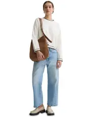 [Oxford] Harper Contrast Trim Knit Jumper in Ivory/Black
