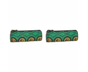 2x Lego Round Pencil Roll Case Storage Stationery Ninjago Dragon Power 23x8cm