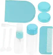 Healeved Travel Bottles Portable Refillable Containers for Shampoo Lotion and Soap Leak Toiletry Bottles in Lake Blue for Travel and Gym Use