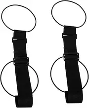 Baluue 2pcs Straps for Luggage Pp Luggage Straps for Suitcases Elastic Band Polypropylene Webbing Black Backpack Straps Elastic Travel Accessories