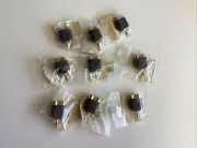 9pk Monoprice 3.5mm TRS Stereo Plug to 2x RCA Jack Splitter Adapter, Gold Plated