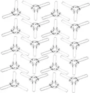 Angoily Three-pronged Clip for Lampshade 24pcs Spring Clamp Adapter for Bulb Clip DIY Lighting Fixtures Rattan Bamboo Glass Ball Shades Improve Aesthetics