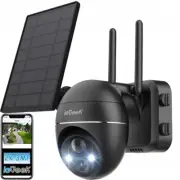 ieGeek 3MP Wireless WIFI Outdoor Home CCTV Security Camera Battery Solar Powered