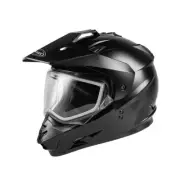 G-Max A21100028 GM-11S Solid Snow Helmet with Dual Lens Shield 2XL Black