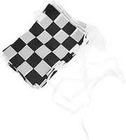 BELLIFFY Checkered Flags String Racing Party Decoration Long for Car Races Birthday Celebrations and Themed Events and Design