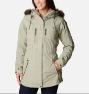 COLUMBIA Payton Pass Interchange 3-in-1 Jacket Women's Size 1X Color Safari