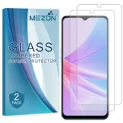 [2 Pack] OPPO A78 5G Tempered Glass 9H HD Crystal Clear Premium Screen Protector by MEZON – Case Friendly, Shock Absorption (OPPO A78 5G, 9H)