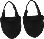 [OATIPHO] Yoga Dance Shoes Grip Socks Pilates Dance Toe Care Pad Ballet Shoes Forefoot Pads for Dancers Shoes Women Half Sole Dance Shoes Toe Protectors Barefoot Shoes Black Flax