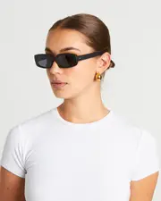 Dynamite Sunglasses in Matte Black/Smoke Mono