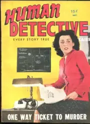 MAG: HUMAN DETECTIVE CASES SEP 1943-MAGAZINE-CRIME-PULP-CASE OF THE ZOOT SUIT...
