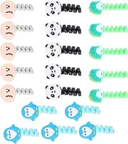 20Pcs Adorable Wire Organizers Animal Themed Data Line Winders Cute Cable Clips for Home Office and Outdoor Use and Extends Penguin Dinosaur