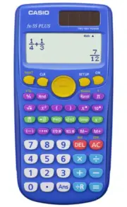 Casio FX-55 Plus Solar Fraction Elementary Math Calculator