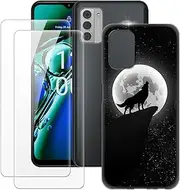 [MILEGAO] Nokia G42 5G Case + 2PCS Screen Protector Tempered Glass, Ultra Thin Bumper Shockproof Soft TPU Silicone Cover for Nokia G42 5G (6.52”)