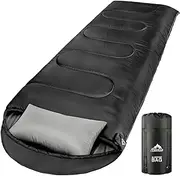 [mereza] Sleeping Bags XL for Adults Mens Large Wide Sleeping Bag for Camping Backpacking Big and Tall Warm & Cool Weather