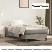 Pocket Spring Bed Mattress Double Queen King Single Dark Grey Velvet vidaXL