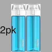 Thermos Smart Lid Connected Hydration Bottles 2PK FitBit USB Temp Calc Blue 24oz