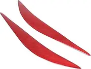 Real Carbon Fiber Car Headlight Stickers Eyebrow Eyelid Trim Strip AccessoriesFor 4 Series M3 M4 F80 F82 F83 F32 F33 F36(Red)