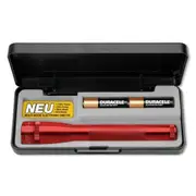 SP22037 Presentation Box 2-AA Cell Mini-LED Flashlight, Red