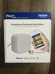 Brother P-touch Cube Bluetooth Label Printer - White PT-P300BT BRAND NEW SEAL BO