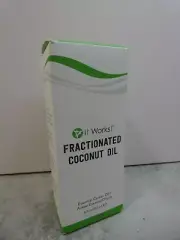 It Works! Fractionated Coconut Oil Essential Carrier Oil 8 fl oz Sealed
