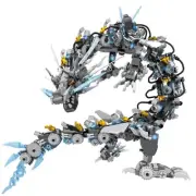 Dragon Series Black Mechanical Hurricane Dragon Building Blocks Set (1390Piec...