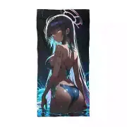 Karin Blue Archive Cave Exploration Anime Girl Beach Towel