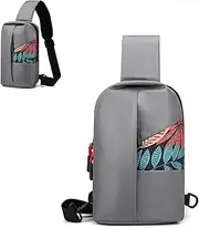 Anti-Theft Multipurpose Crossbody Bag Print Waterproof Chest Chest Men's Shoulder Bag Adjustable Shoulder for Men Outdoor Sports Hiking Cycling