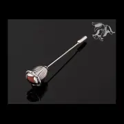 Georg Jensen Brooch Of The Year 2007 with Garnet - HERITAGE COLLECTION