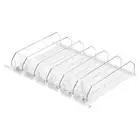 6pcs Self-Pushing Soda Can Dispenser Drink Organizer for Fridge Pantry White