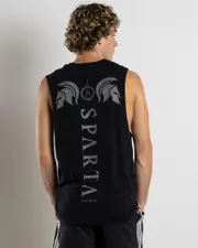 [Sparta] Sparta Men's Champion Muscle Tank Top in Black Size XL XL Black