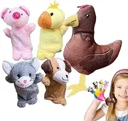 Toddler Finger Puppets, Plush Animals, Interactive Children’s Toy Set of 5, Soft Animal Puppets for Storytelling, Playtime, Teaching, Birthday Part Story Time Stuffer, 3.15 Inches