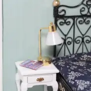1/12 Scale Dollhouse Miniatures Desk Lamp Light Bedroom Study Decor Accessories