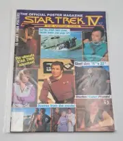 Star Trek IV The Voyage Home Official Poster Magazine 1986 Leonard Nimoy Spock
