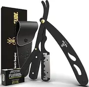 Professional Straight Razor with 100 Premium Treat Single Blade Razor-Barber Razor for Inspired Men Close Shaving Stainless Steel Scale.