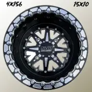 50 Caliber Racing 502 15x10 Beadlock Wheel 4x156 Polaris RZR XP1000 Pro XP Turbo