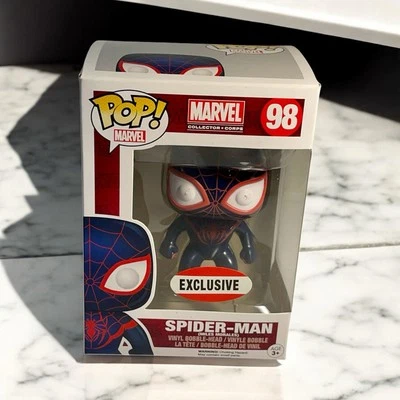 Funko Pop Marvel Collector Corps Spider-Man Exclusive Vinyl Bobble-Head #98