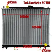 Aluminium Core Radiator For Mitsubishi Pajero NM NP NS NT 5/2000-On Petrol AT AU