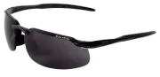 Bullhead Swordfish BALLISTIC RATED Safety Sunglasses Black W/Smoke Anti-fog Len