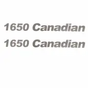 Lund Boat Decal 2007490 | 1650 Canadian Silver 15 x 1 1/2 Inch (Pair)