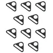 Maxmoral 10PCS Black Triangle Buckle Adjuster D Ring Adjuster Triangle 26mm