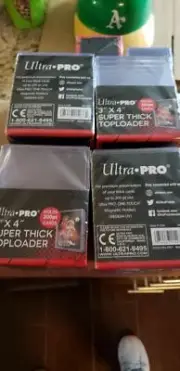40 Ultra Pro 3" x 4" Super Thick 200PT Toploaders 15286 with 100 regular sleeves