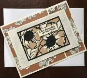 Handmade Greeting Card - Sympathy Card, Funeral Card, Our Thoughts are with You