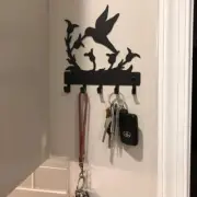 Hummingbird #02 at Wildflower - Key Rack with 5 Hooks - Made in USA
