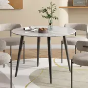 Round MDF Marbling Dining Table