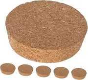 FONDOTIN 6Pcs Cork Jar Lids for Glass Planters Tapered Stoppers for Hydroponic Vases Sealing for Succulents Micro Landscapes Decorative Closures for Home Wedding Use