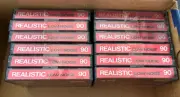 12 Realistic Type I Standard Ferric Formulation Low Noise 90 Cassette Tapes NIB